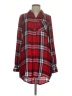 Coupé Collection 100% Rayon Plaid Red Long Sleeve Blouse Size S - photo 1