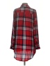 Coupé Collection 100% Rayon Plaid Red Long Sleeve Blouse Size S - photo 2