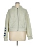 Shein Curve 100% Polyester Gray Ivory Zip Up Hoodie Size 1X - photo 1