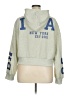Shein Curve 100% Polyester Gray Ivory Zip Up Hoodie Size 1X - photo 2