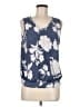 SJS Blue Sleeveless Blouse Size M - photo 1