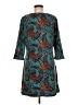 Aryeh Paisley Teal Casual Dress Size M - photo 2