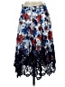 Antonio Melani 100% Polyester Floral Blue Casual Skirt Size 4 - photo 1