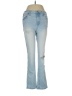 RACHEL Rachel Roy Hearts Blue Jeans Size 8 - photo 1