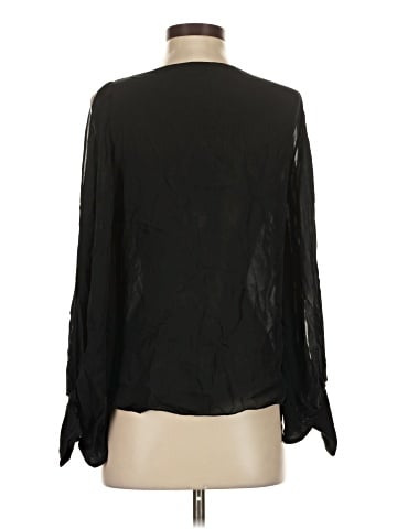 Haute Hippie Long Sleeve Silk Top (view 2)