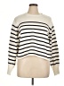 Vigoss Stripes Ivory White Pullover Sweater Size XL (estimated) - photo 1