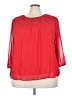 Cooper & Ella 100% Polyester Red 3/4 Sleeve Blouse Size 2X - photo 1