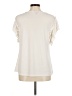 Ann Taylor Ivory Short Sleeve Blouse Size M - photo 2