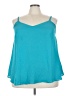 Torrid 100% Polyester Teal Sleeveless Blouse Size 2X Plus (2) - photo 1