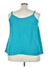 Torrid 100% Polyester Teal Sleeveless Blouse Size 2X Plus (2) - photo 2