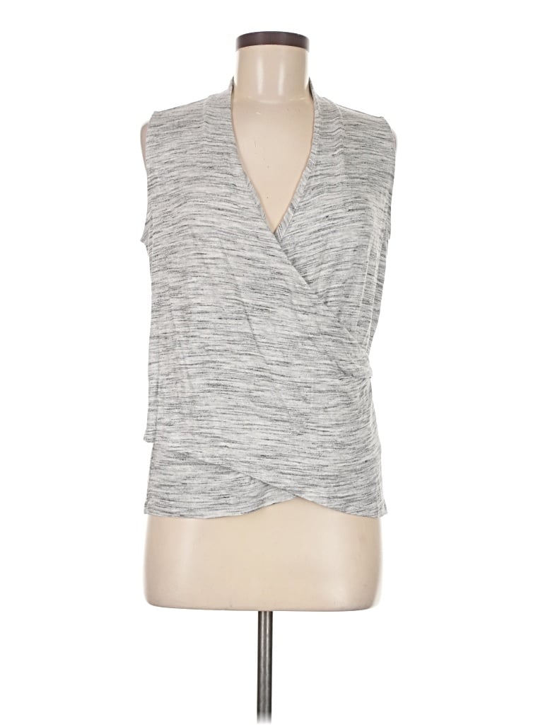 Pre-owned Nic + Zoe Sleeveless T-shirt In Gray