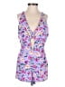 Millau 100% Rayon Floral Purple Romper Size XS - photo 1