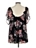 Torrid Black Short Sleeve Blouse Size Lg Plus (0) - photo 2