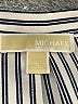 MICHAEL Michael Kors Stripes Blue Long Sleeve Blouse Size L - photo 6