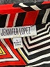 Jennifer Lopez 100% Polyester Print Orange Long Sleeve Blouse Size L - photo 7