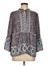 Fever 100% Polyester Paisley Teal 3/4 Sleeve Blouse Size M - photo 1