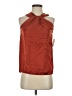 Trouve 100% Polyester Orange Sleeveless Blouse Size XXS - photo 1