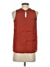 Trouve 100% Polyester Orange Sleeveless Blouse Size XXS - photo 2