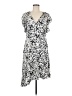 Lewit Print Silver Casual Dress Size 8 - photo 1