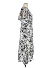 Lewit Print Silver Casual Dress Size 8 - photo 4