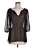 Vanity Black 3/4 Sleeve Blouse Size M - photo 1