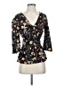 Onehart 100% Rayon Black 3/4 Sleeve Blouse Size XS - photo 1