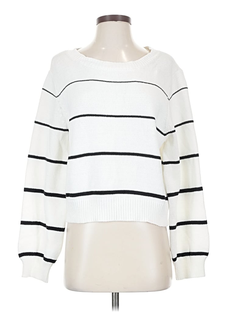 Pre-owned Miracle Pullover Sweater In White