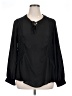Wapi 100% Polyester Black Long Sleeve Blouse Size 1X - photo 1