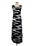 Neiman Marcus Graphic Black Casual Dress Size M - photo 2