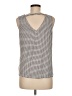 Lemon Tart Silver Sleeveless Blouse Size M - photo 2