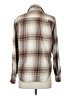 George Plaid Brown Long Sleeve Button-Down Shirt Size S - photo 2