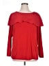 Simonton Says Red Long Sleeve Top Size 1X - photo 1