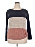 Maison Mascallier Color Block Brown Blue Pullover Sweater Size XXL (estimated) - photo 1