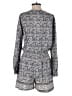 Ann Taylor LOFT 100% Polyester Paisley Gray Romper Size 4 - photo 2