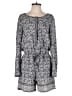 Ann Taylor LOFT 100% Polyester Paisley Gray Romper Size 4 - photo 1