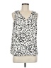 Nine West 100% Polyester Ivory Sleeveless Blouse Size M - photo 1