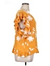 Liv 100% Rayon Orange Short Sleeve Blouse Size XL - photo 4