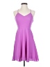 Express 100% Polyester Solid Purple Cocktail Dress Size 0 - photo 1