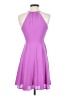 Express 100% Polyester Solid Purple Cocktail Dress Size 0 - photo 2
