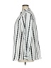 Unbranded Stripes Silver 3/4 Sleeve Blouse Size XL - photo 5