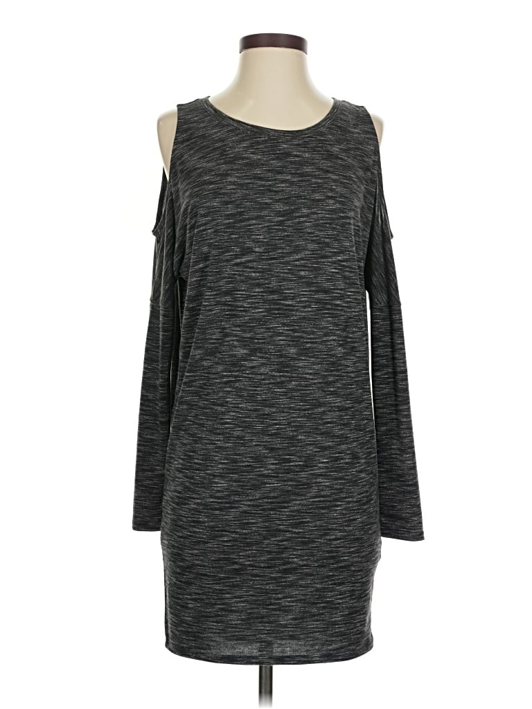 Pre-owned Express One Eleven Casual Dress In Gray