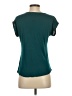 Crosby 100% Rayon Green Short Sleeve Blouse Size S - photo 2