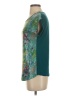 Crosby 100% Rayon Green Short Sleeve Blouse Size S - photo 5