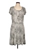 MICHAEL Michael Kors Chevron-herringbone Silver Casual Dress Size L - photo 1