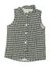 Crown & Ivy 100% Polyester Houndstooth Gray Vest Size 2T - photo 1