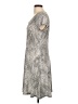 MICHAEL Michael Kors Chevron-herringbone Silver Casual Dress Size L - photo 5
