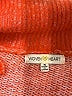 Woven Heart Tweed Orange Pullover Sweater Size S - photo 7