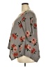 Green Envelope Floral Gray Pullover Sweater Size 2X - photo 5