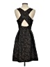 Slate & Willow Stars Black Cocktail Dress Size 4 - photo 2