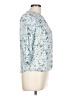 Rose & Thyme 100% Rayon Floral Blue 3/4 Sleeve Blouse Size L - photo 4